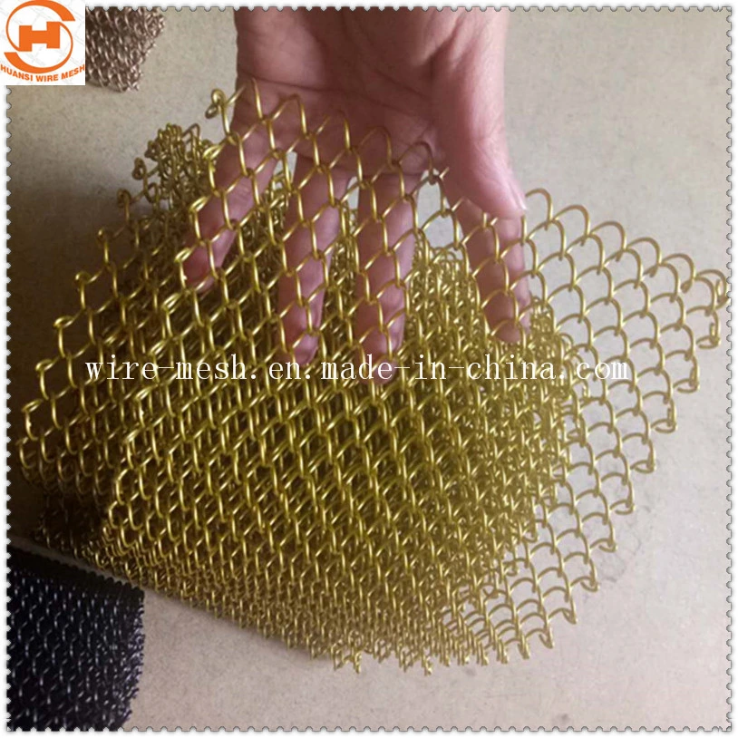 Stainless Steel/Aluminum Metal Coil Drapery Decorative Wire Mesh