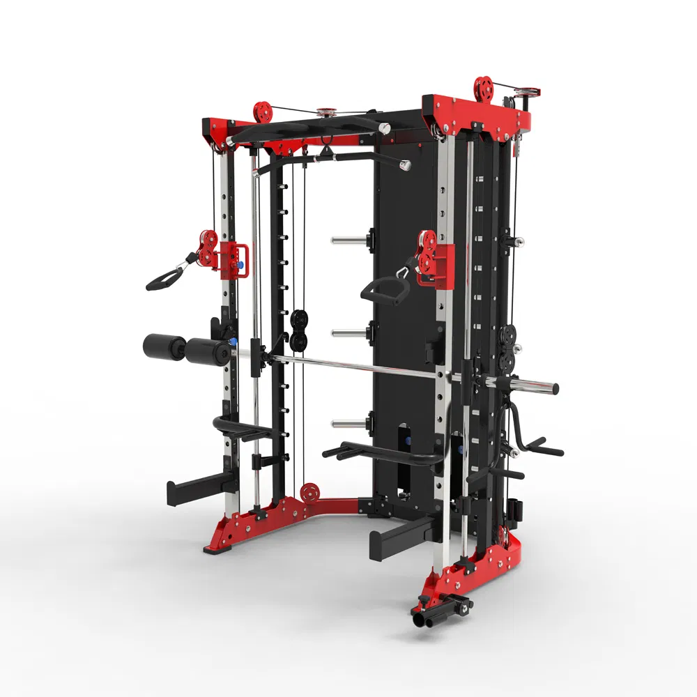 Multi Counted Smith Machine Functional Trainer Sporting Multi Station Cable Gym Machine Allenamento indoor Attrezzatura per il fitness a casa Attrezzatura per il fitness commerciale leggera