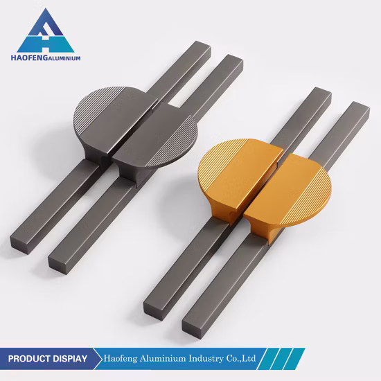 Nuovo stile nodico Maniglie per cassetti rotonde a mezzaluna in alluminio Maniglie per mobili curve Colore oro Altri accessori per mobili da bagno