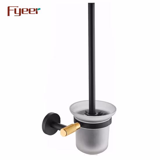 Fyeer portasciugamani porta fazzoletti porta accappatoio set di accessori da bagno in oro nero